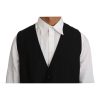 Formal Vest with Logo Details by Dolce & Gabbana 46 IT Men