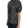 Dolce & Gabbana Musical Instrument Print Silk Top Women – 38 IT