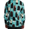 Exclusive Dolce & Gabbana Silk Shirt with Ice Cream Print 37 IT Men