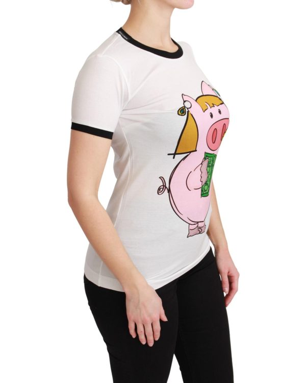 Dolce & Gabbana Year of the Pig Crewneck T-shirt Women – 36 IT