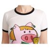 Dolce & Gabbana Year of the Pig Crewneck T-shirt Women – 36 IT