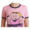 Year of the Pig 2019 Crewneck Short Sleeve T-shirt by Dolce & Gabbana Women – 36 IT