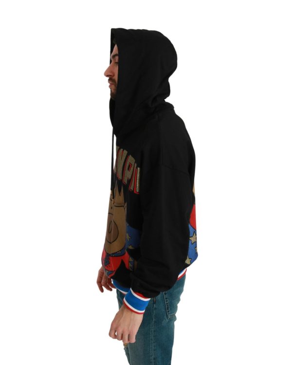 Hooded Sweater with Multicolor Motive Men – 44 IT