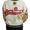 Dolce & Gabbana Crewneck Pullover Sweater with Year of the Pig Motive Women – 36 IT