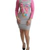 Crew Neck 3/4 Sleeve Sweater Dress with My Little Pony Motive Women – 38 IT