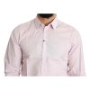 100% Authentic Dolce & Gabbana Light Pink Dress Shirt 41 IT Men