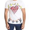 Saint Valentine Print Crew Neck Short Sleeves T-shirt Men – 46 IT