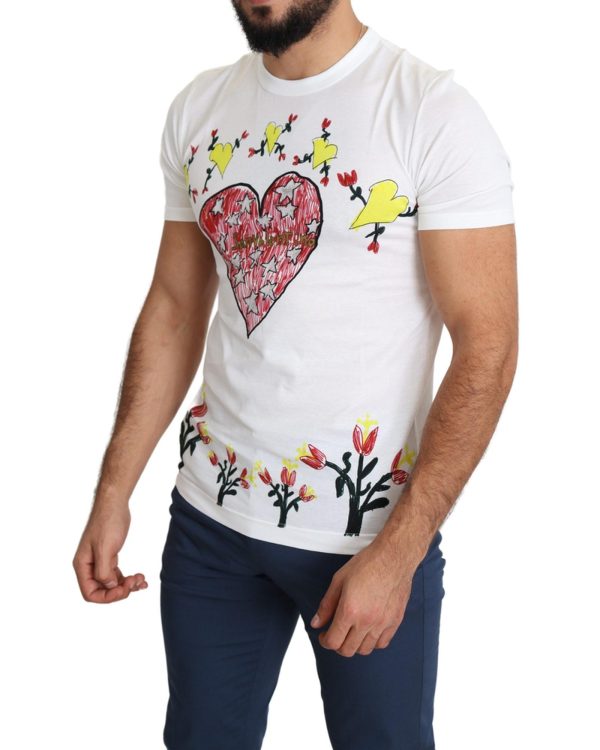 Saint Valentine Print Crew Neck Short Sleeves T-shirt Men – 46 IT