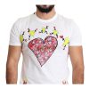 Saint Valentine Print Crew Neck Short Sleeves T-shirt Men – 46 IT