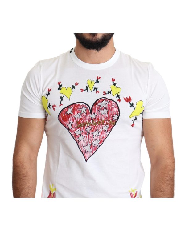 Saint Valentine Print Crew Neck Short Sleeves T-shirt Men – 46 IT