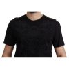 Authentic Dolce & Gabbana Black Baroque Motive T-shirt Men – 52 IT