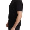 Authentic Dolce & Gabbana Black Baroque Motive T-shirt Men – 52 IT