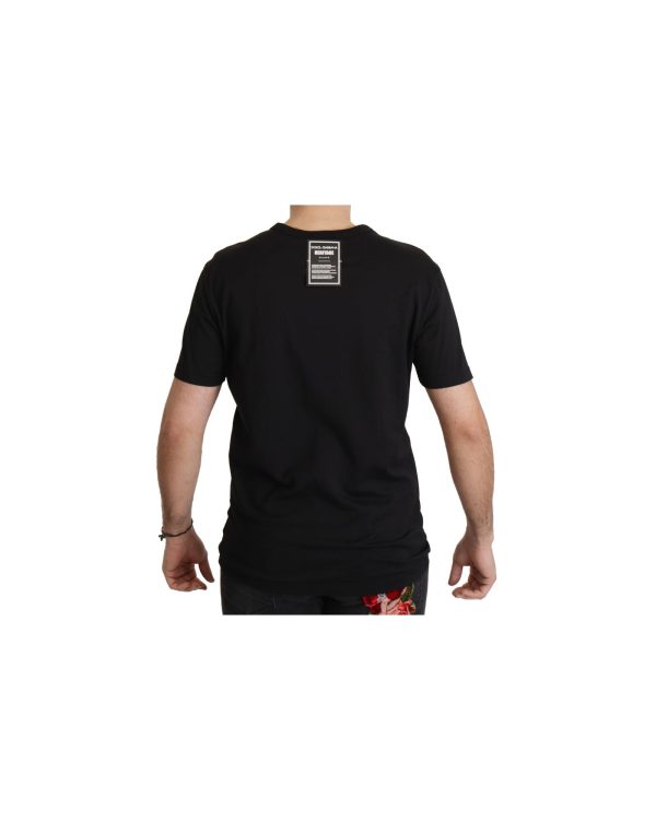 Authentic Dolce & Gabbana Black Baroque Motive T-shirt Men – 52 IT