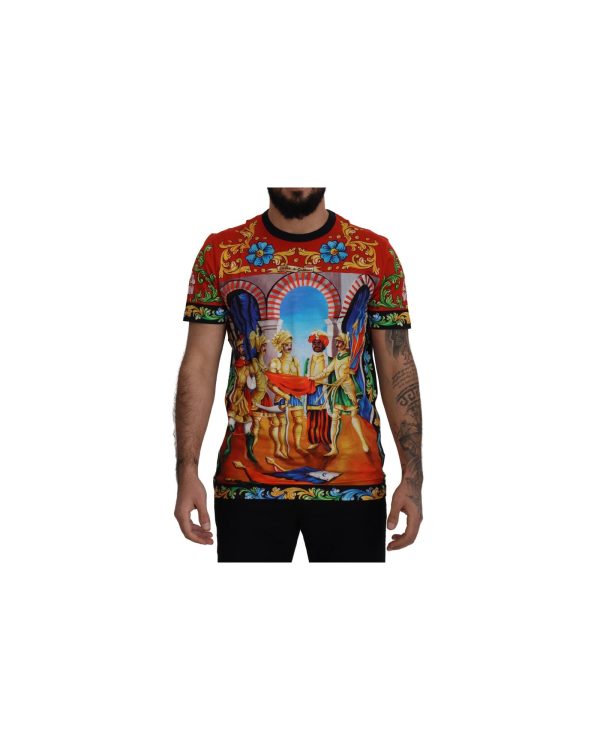 Majolica Soldier Print Crewneck T-Shirt Men – 44 IT