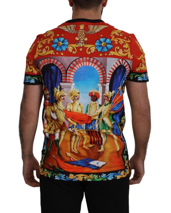 Majolica Soldier Print Crewneck T-Shirt Men – 44 IT