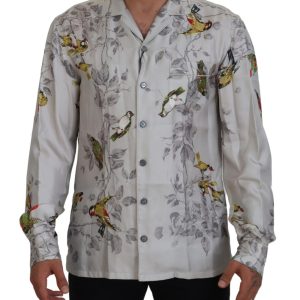 Stunning Dolce & Gabbana Casual Pajama Look Satin Shirt Men