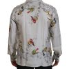 Stunning Dolce & Gabbana Casual Pajama Look Satin Shirt Men – S