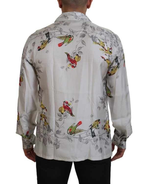 Stunning Dolce & Gabbana Casual Pajama Look Satin Shirt Men – S