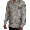 Stunning Dolce & Gabbana Casual Pajama Look Satin Shirt Men – S