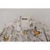 Stunning Dolce & Gabbana Casual Pajama Look Satin Shirt Men – S