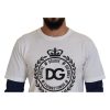 Dolce & Gabbana Crew-neck Pullover Sweater with Logo Details Men – 48 IT