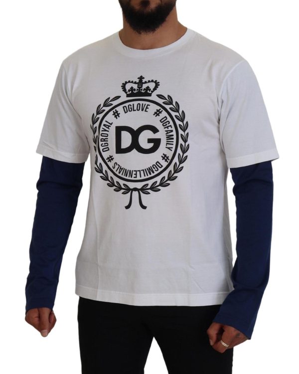 Dolce & Gabbana Crew-neck Pullover Sweater with Logo Details Men – 48 IT