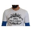 Authentic Dolce & Gabbana Crewneck Pullover Sweater with DNA Motive Men – 50 IT