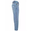 High-waisted Regular Fit Womens Jeans with Ruined Detail Women – W27 US