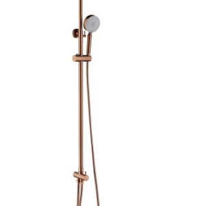 2023 Brushed Rose Gold Copper Solid Stainless Steel 304 made shower set w diverter 200 mm head sprayer hand held head