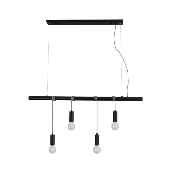 Bikkel 4 Lights Pendant Light – Black