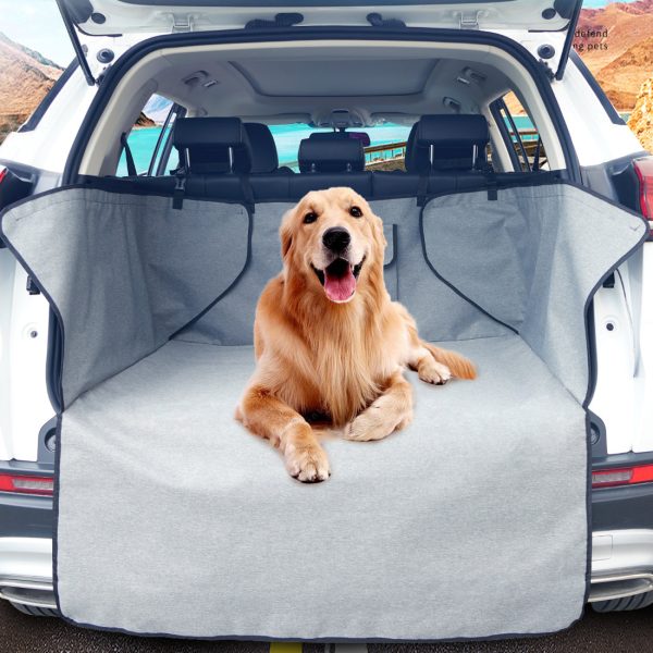 Grey Dog Car Boot Cover SUV Liner Trunk Rear Cargo Hammock Waterproof Protector