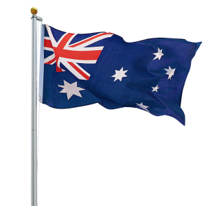 6.0m Flag Pole Full Set / Kit w Australian Flag