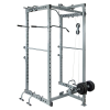 Power Rack Squat Cage Stands w Lat Pulldown Home Gym