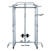 Power Rack Squat Cage Stands w Lat Pulldown Home Gym