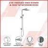 2-in-1 Massage Hand Shower & Head Tap Bathroom Mixer