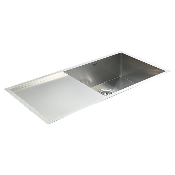 960x450mm Handmade Stainless Steel Undermount / Topmount Kitchen Sink with Waste