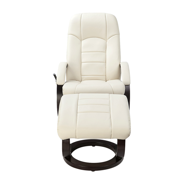 PU Leather Deluxe Massage Chair Recliner Ottoman Lounge Remote