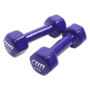 2kg Dumbbells Pair PVC Hand Weights Rubber Coated