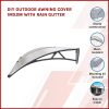 DIY Outdoor Awning Cover with Rain Gutter – 1 x 2 M