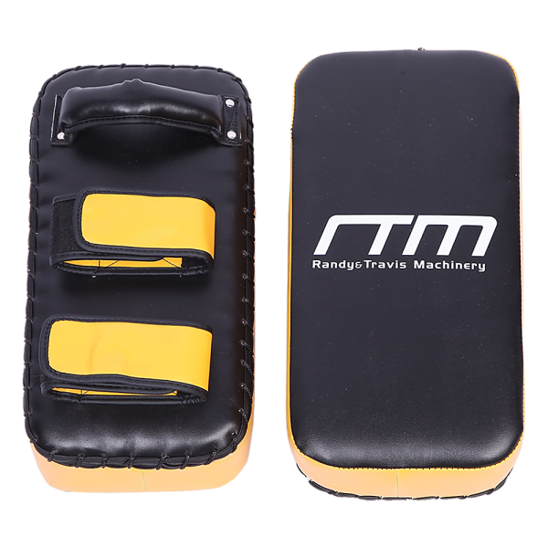 Thai Pads Kickboxing Punching Boxing Shield – Yellow and Black