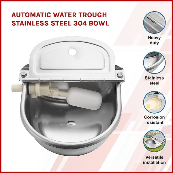 Automatic Water Trough Stainless Steel 304 Bowl