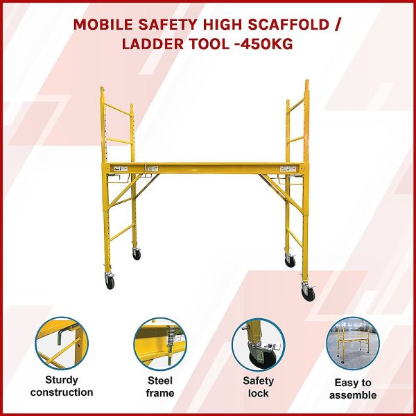 Mobile Safety High Scaffold / Ladder Tool -450KG