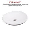 Bathroom Ceramic Oval Above Countertop Basin for Vanity