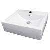 Ceramic Rectangular Above Countertop Basin for Vanity