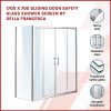 Sliding Door Safety Glass Shower Screen By Della Francesca – 1700 x 700 mm