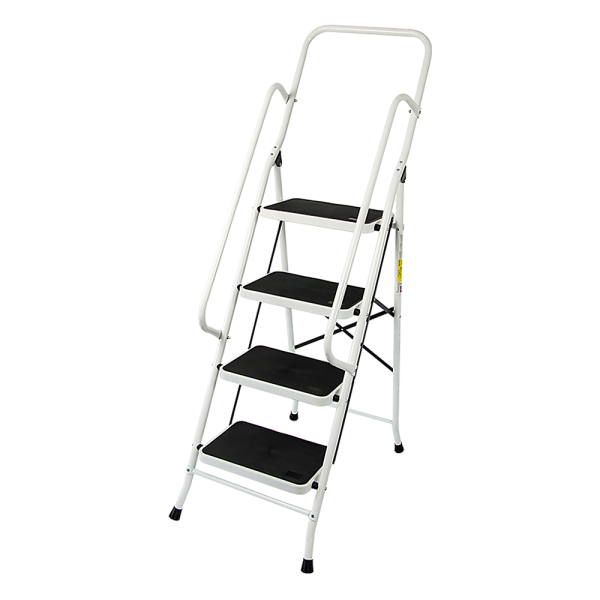 Foldable Non Slip 4 Step Steel Ladder