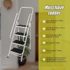 Foldable Non Slip 4 Step Steel Ladder