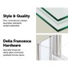 180° Pivot Door 6mm Safety Glass Bath Shower Screen 1000x1400mm By Della Francesca