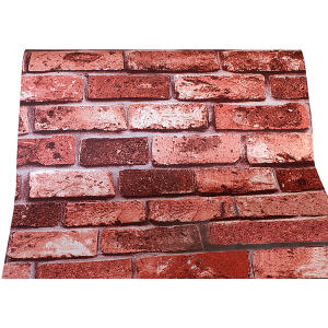 10m 3D Red Brick Print Theme Wallpaper