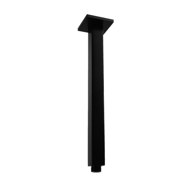 Shower Head Arm Wall Connector Electroplated Matte Black Finish